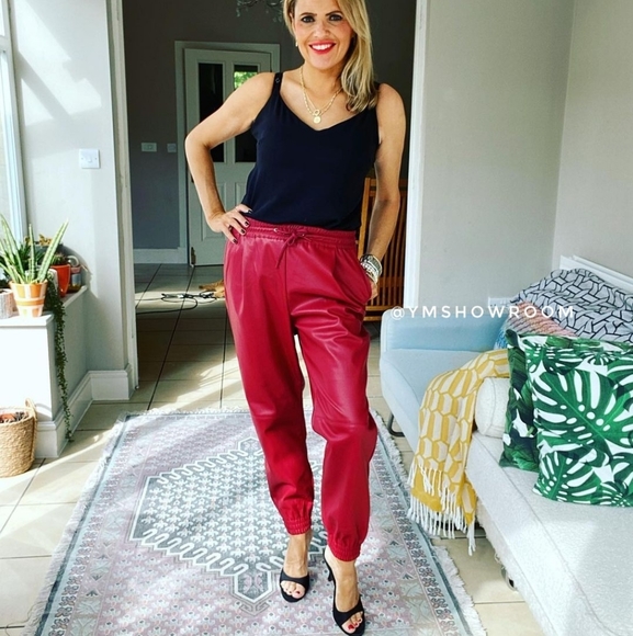 🔥Last 2🔥ZARA Faux leather joggers - Picture 2 of 3